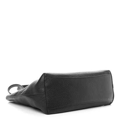 Prada Vitello Phenix Embossed Logo Tote Black 4 of 16