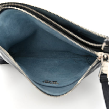 Prada Glace Calf Etiquette Crossbody Black Astrale 6 of 13
