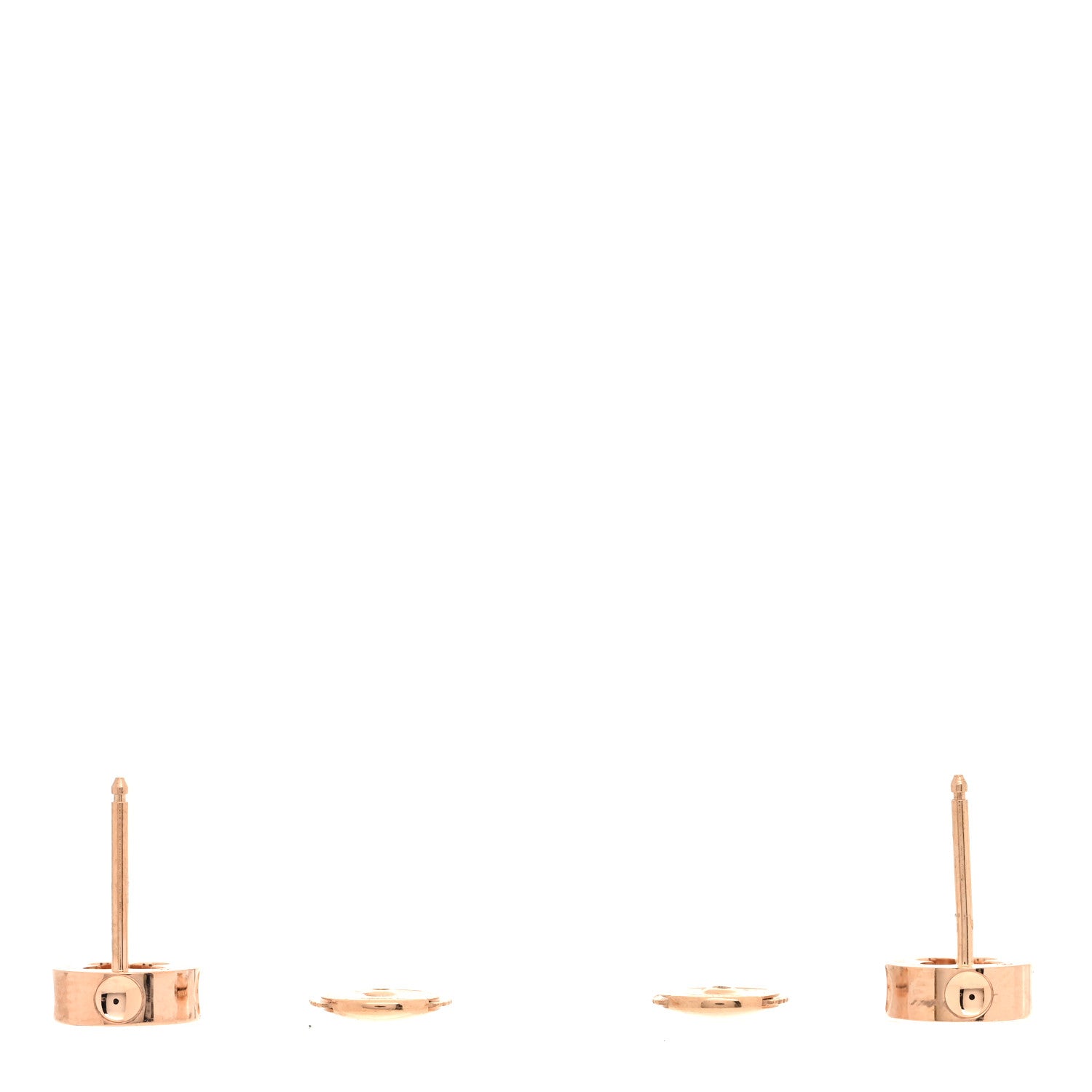 Louis Vuitton 18K Pink Gold Empreinte Ear Studs Earrings 3 of 5