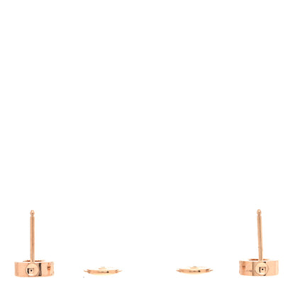 Louis Vuitton 18K Pink Gold Empreinte Ear Studs Earrings 3 of 5