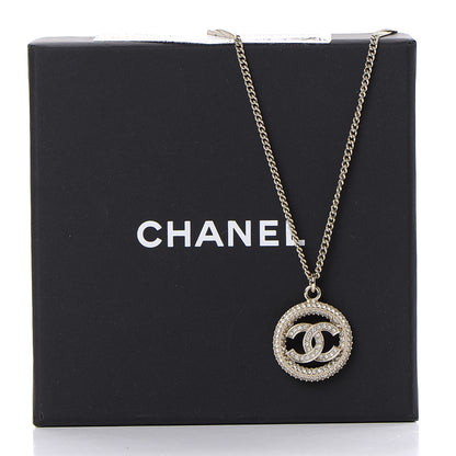 Chanel Crystal CC Vendome Necklace Gold 6 of 6