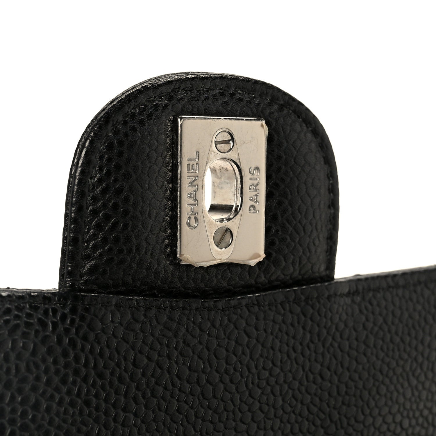 Chanel Caviar Quilted Medium Double Flap Black 7 of 11