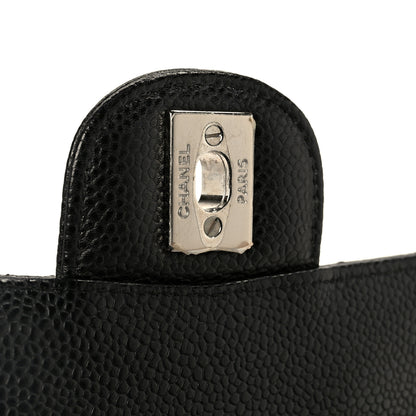 Chanel Caviar Quilted Medium Double Flap Black 7 of 11