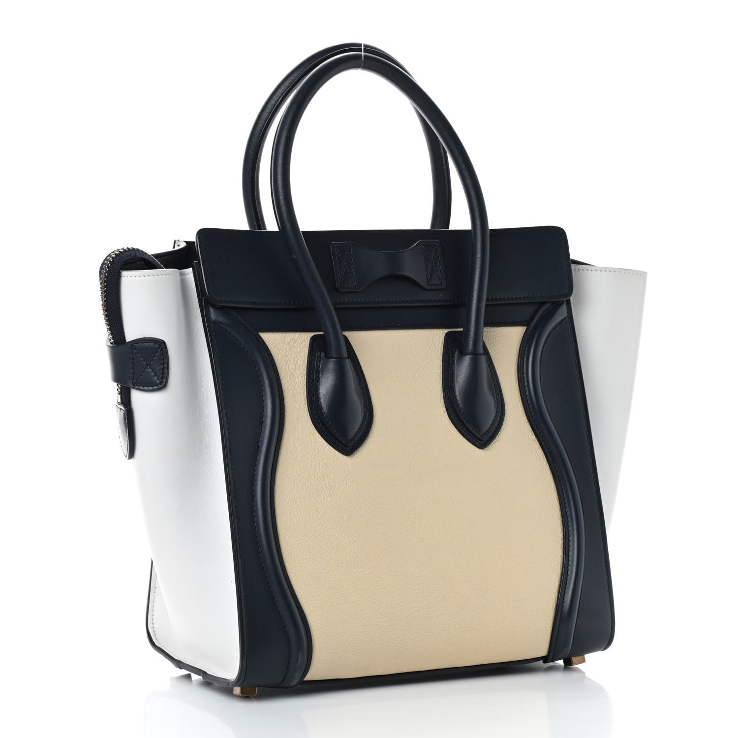 Celine Goatskin Smooth Calfskin Micro Tri-Color Luggage Firefly 3 of 9