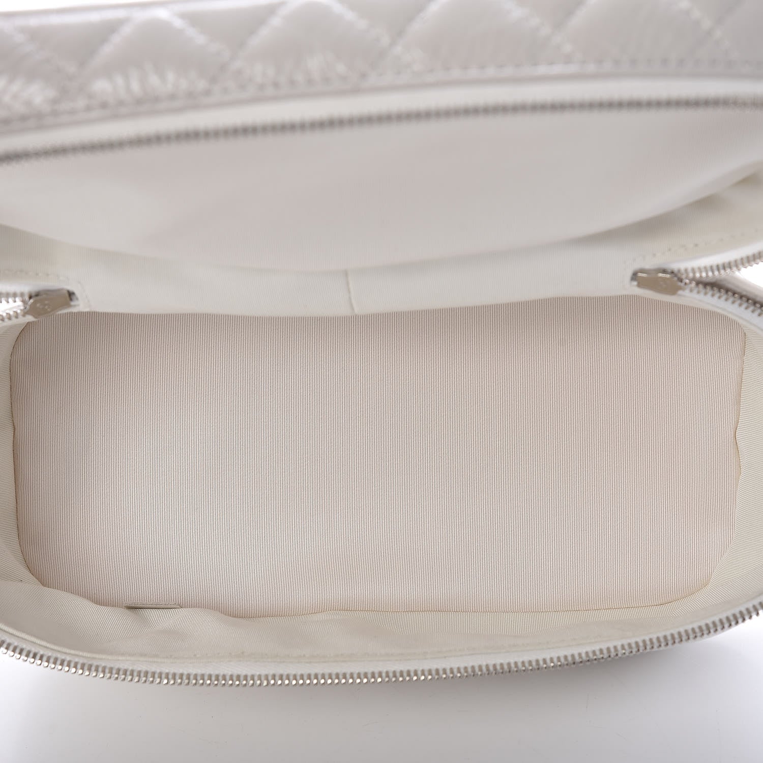 Chanel Crumpled Calfskin PVC Quilted Backpack White 6 of 18