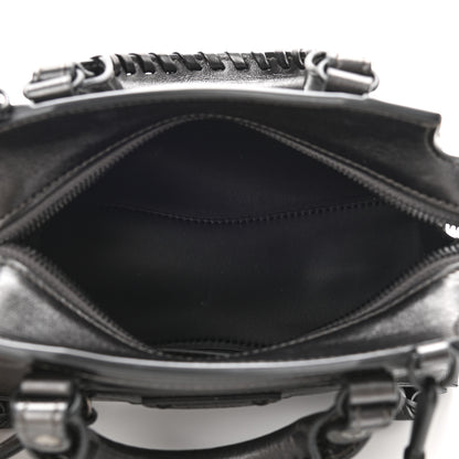 Balenciaga Smooth Calfskin Neo Classic Black Hardware Mini City Gunmetal 5 of 11