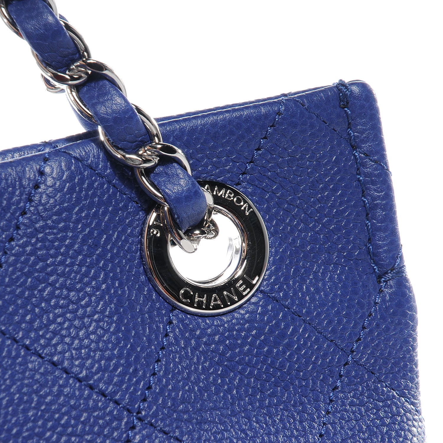 Chanel Caviar Quilted CC Pocket Hobo Dark Blue 9 of 9