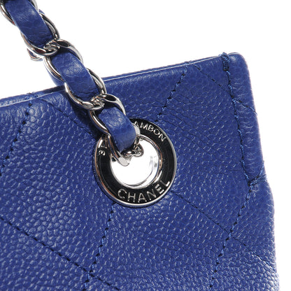 Chanel Caviar Quilted CC Pocket Hobo Dark Blue 9 of 9