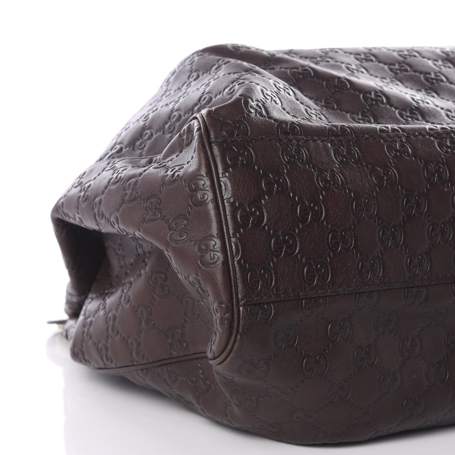 Guccissima Signature Large Sukey Tote Chocolate