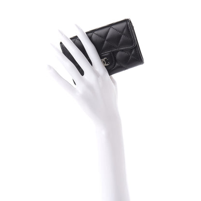 Chanel Lambskin Quilted Flap Card Holder Black 2 of 10