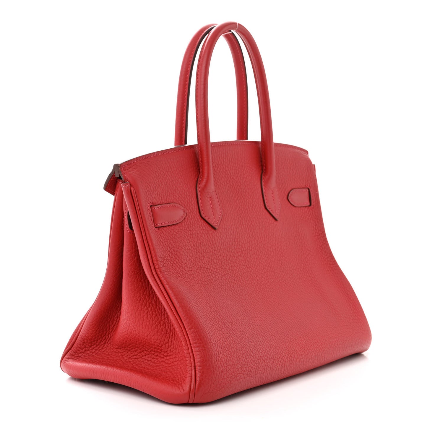 Taurillon Clemence Birkin 30 Rouge Casaque