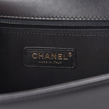 Chanel Lambskin Quilted Large Boy Flap Black 6 of 11