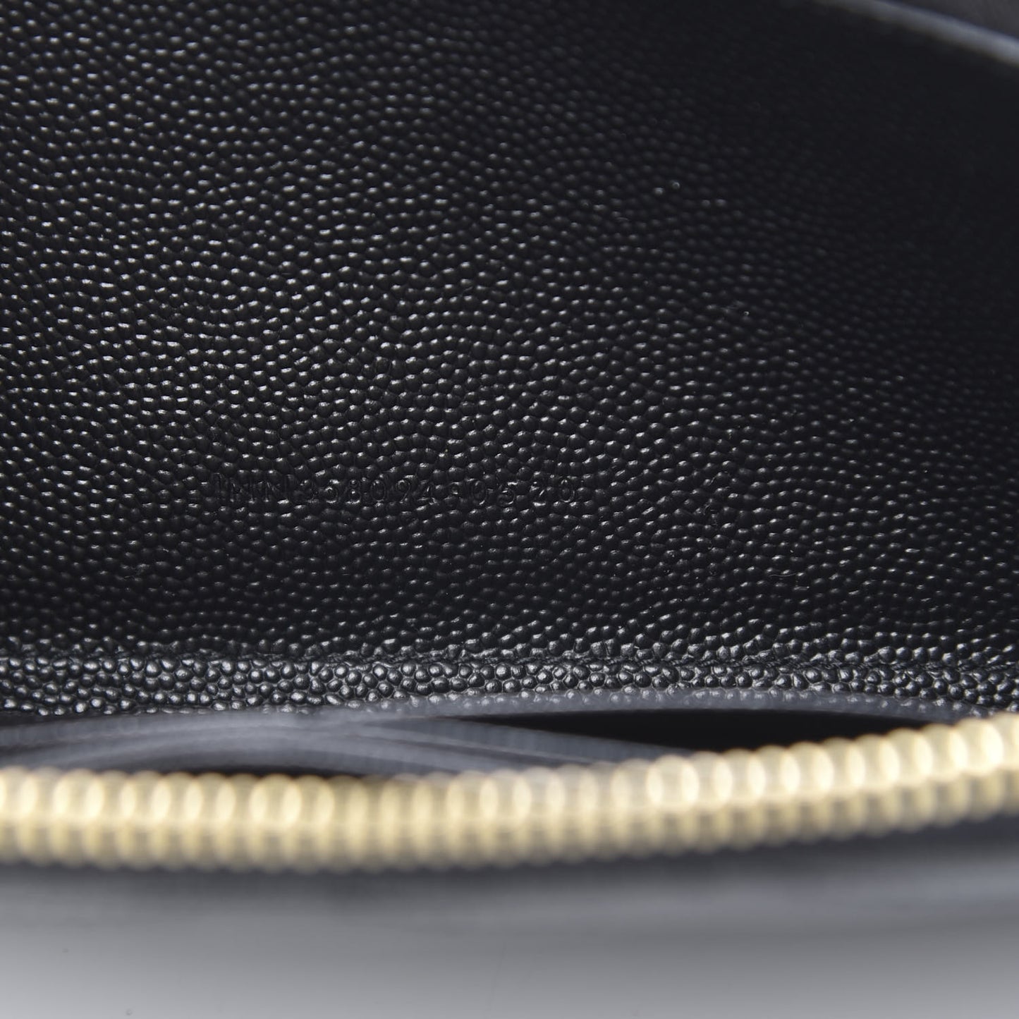 Grain De Poudre Matelasse Chevron Monogram Zip Around Wallet Black