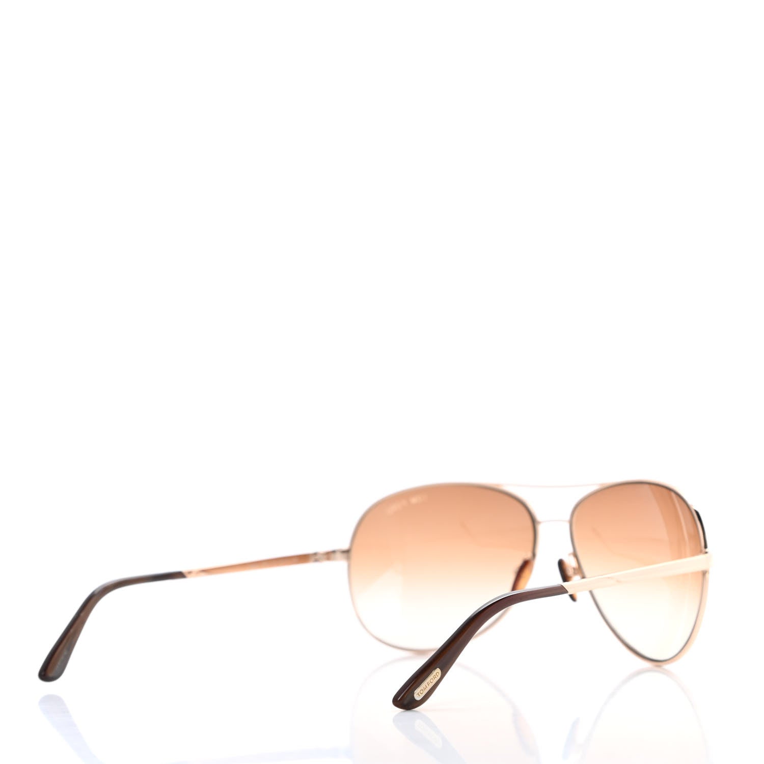 Tom Ford Metal Charles Aviator Sunglasses TF35 Gold 4 of 8