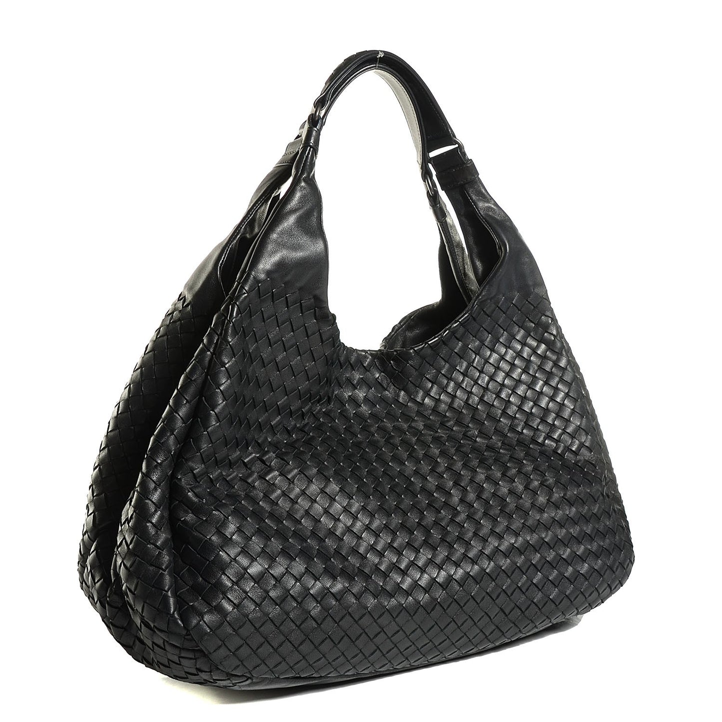 Nappa Intrecciato Large Campana Nero Black