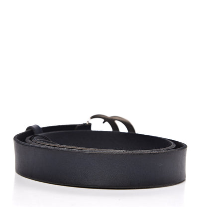 Gucci Cuoio Toscano Nickel Double G 30mm Belt 100 40 Blue 4 of 5