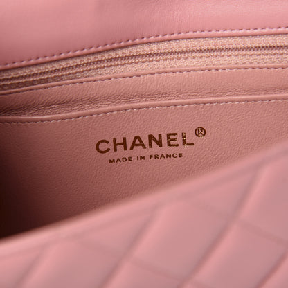 Chanel Lambskin Quilted Mini Rectangular Flap Pink 5 of 10