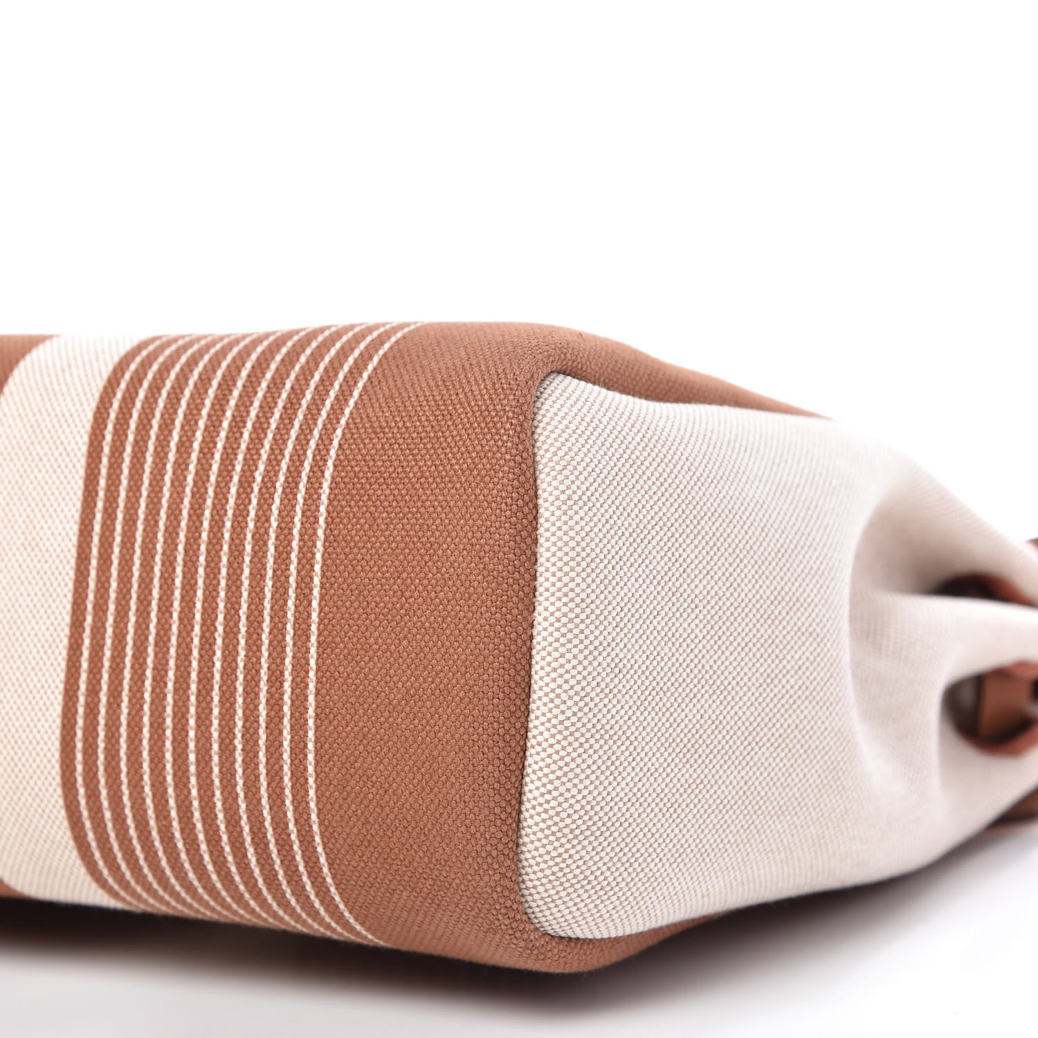 Hermes Vache Hunter Toile H Vibration Herbag Zip Retourne 31 PM Fauve Ecru Beige 7 of 10