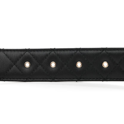 Chanel Lambskin Quilted CC Chain Belt 85 34 Black 7 of 9