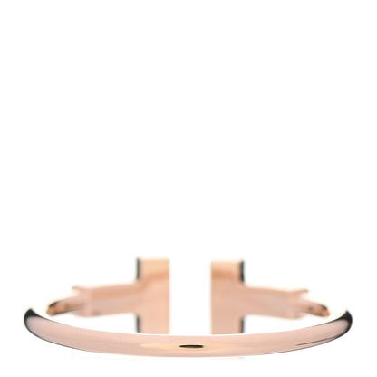 Tiffany 18K Rose Gold Diamond T Wire Ring 58 8.25 3 of 5