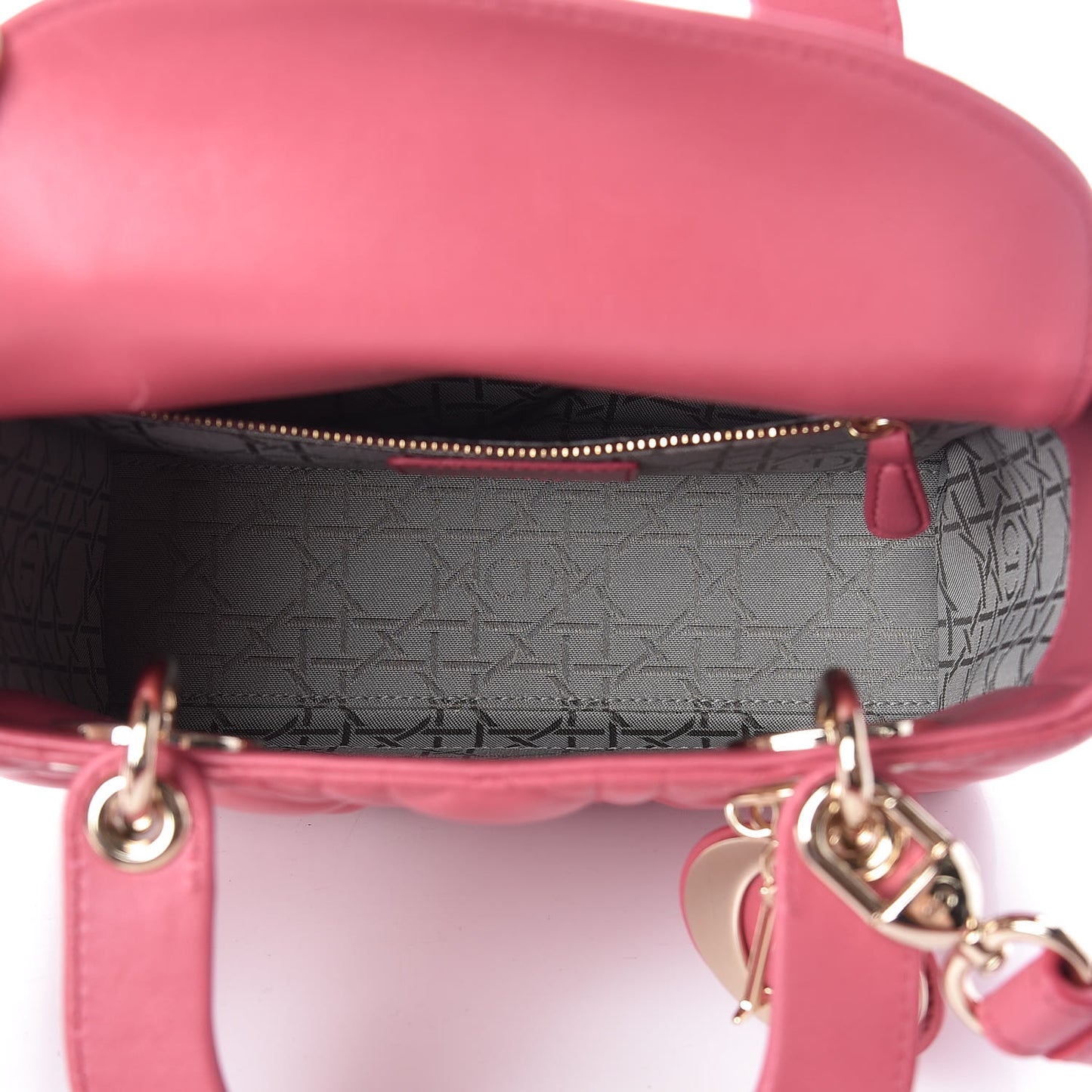 Lambskin Cannage Small My ABCDior Lady Dior Pink Honey