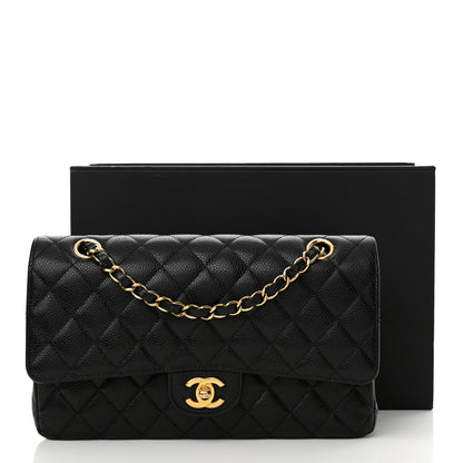 Chanel Caviar Quilted Medium Double Flap Black 15 of 15