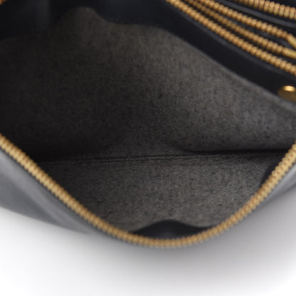 Celine Lambskin Large Trio Crossbody Bag Black 7 of 14