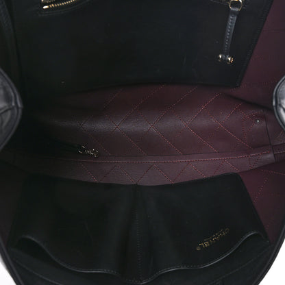 Chanel Calfskin Large Serial Shopper Tote Black 5 of 9