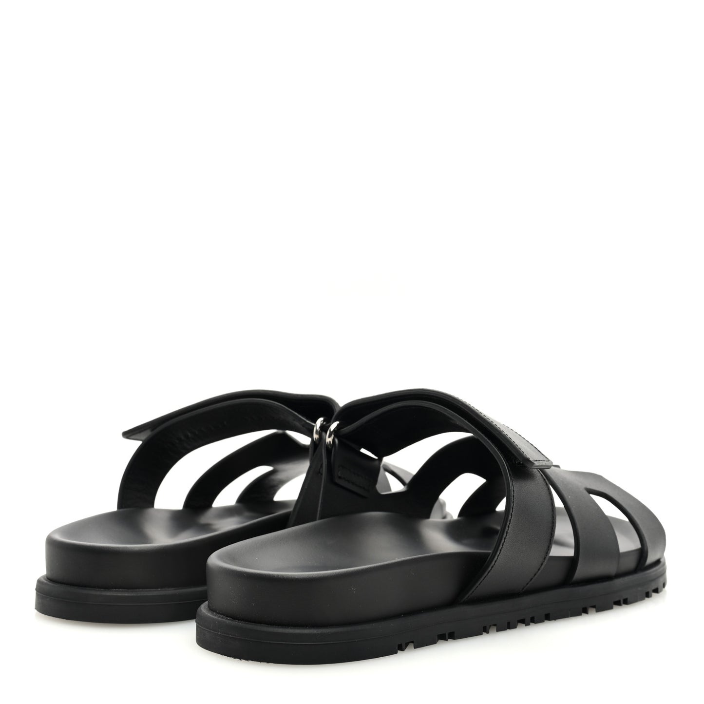 Calfskin Womens Chypre Sandals 37.5 Black