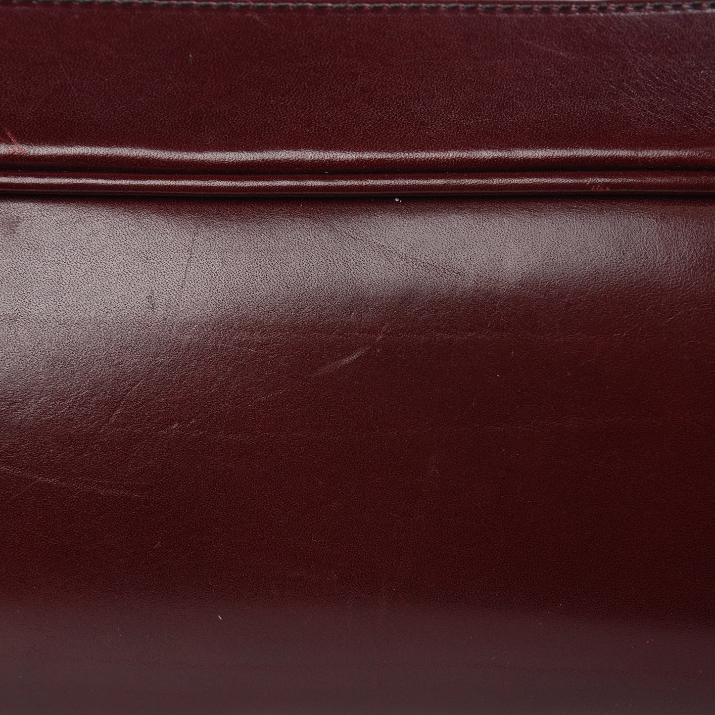 House Check Tote Burgundy