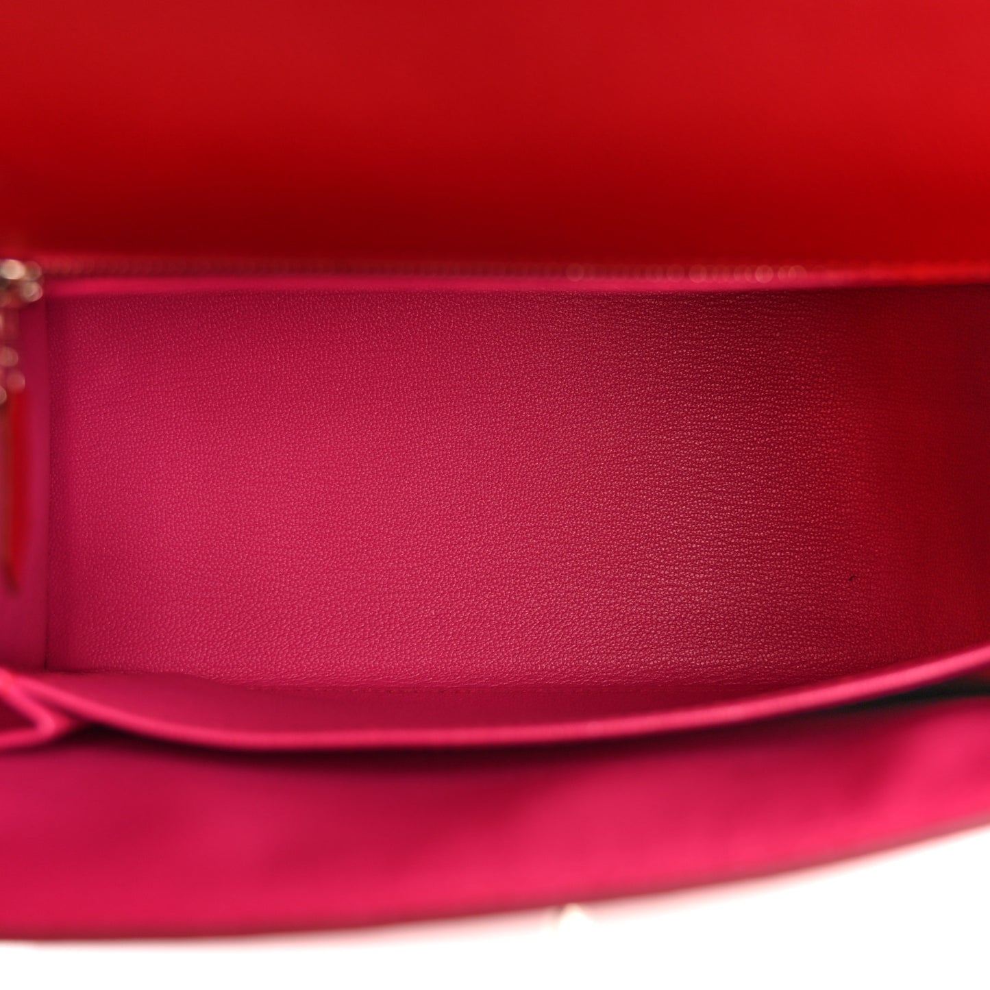 Madame Calfskin Verso Kelly Sellier 25 Rouge Piment Rose Shocking