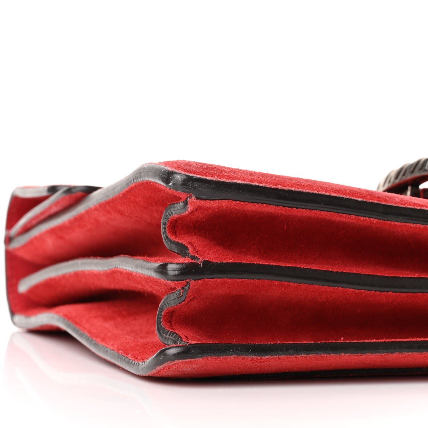 Gucci Suede Vitello Velvet Medium Dionysus Shoulder Bag Vulcanic Red 9 of 12