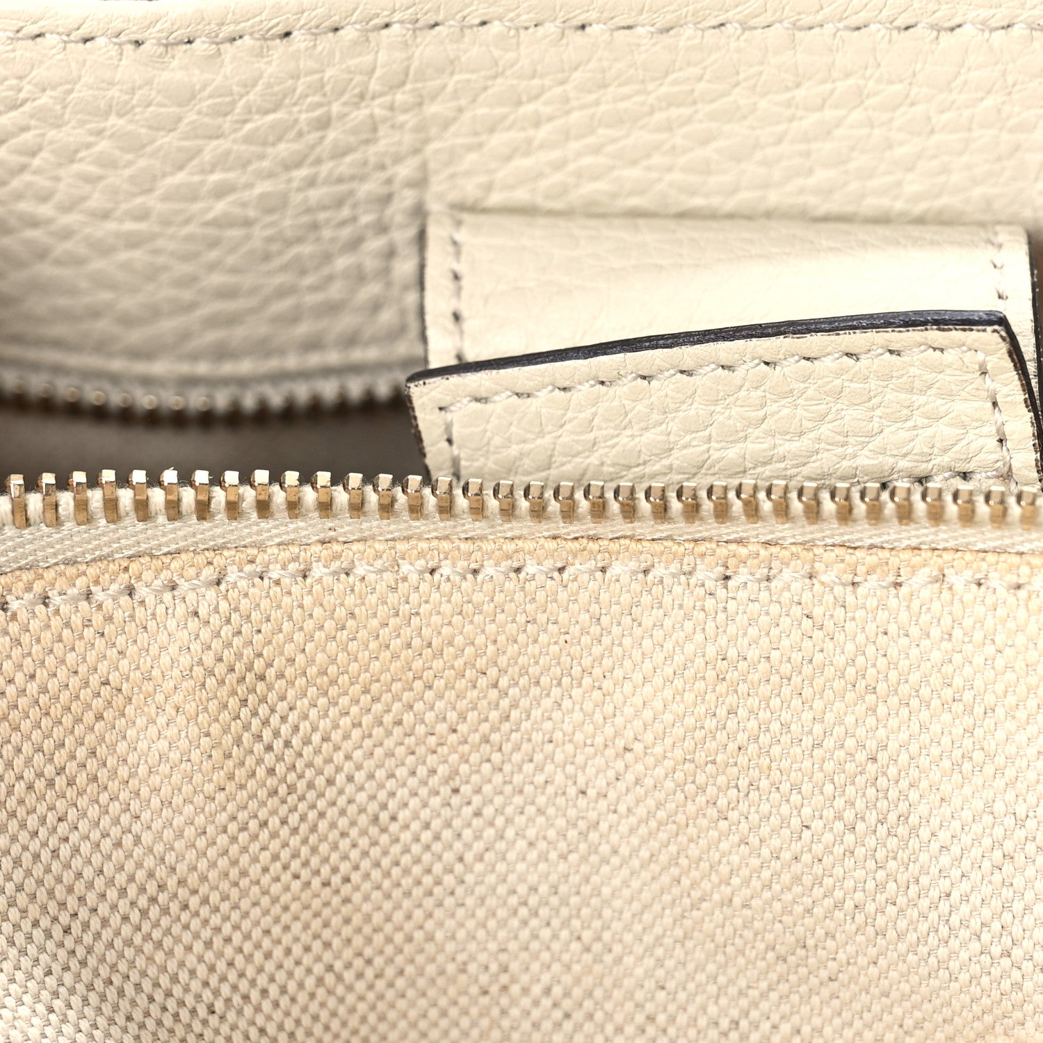 Gucci Pebbled Calfskin Medium Bamboo Shopper Tote Off White 13 of 13