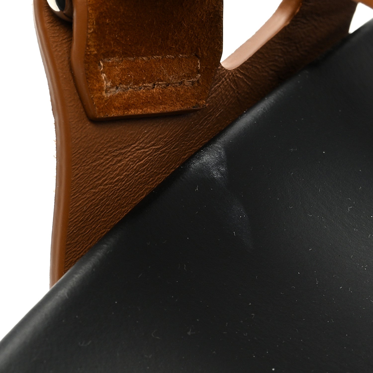 Hermes Suede Goatskin Womens Chypre Sandals 36.5 Naturel 11 of 11