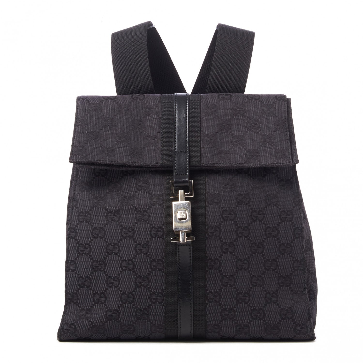Gucci Monogram Small Backpack Black 1 of 9