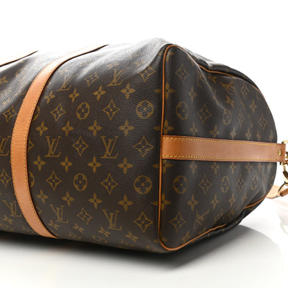 Louis Vuitton Monogram Keepall Bandouliere 50 10 of 13