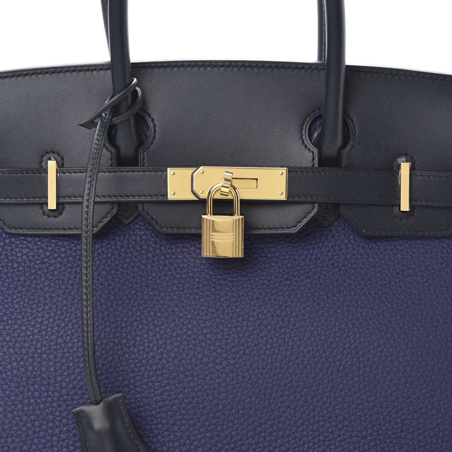 Taurillon Clemence Sombrero Birkin 30 Bleu Encre Bleu Obscur
