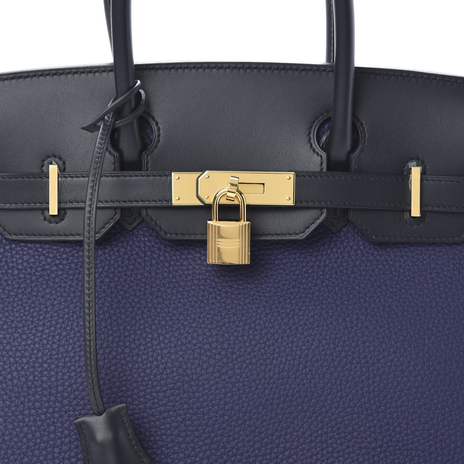 Hermes Taurillon Clemence Sombrero Birkin 30 Bleu Encre Bleu Obscur 7 of 10