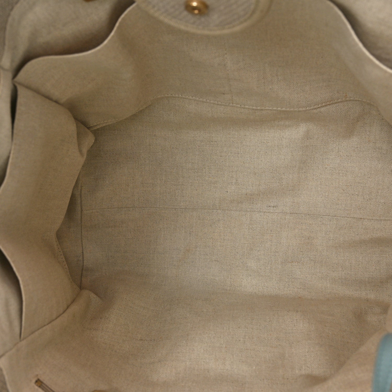 Chanel Mixed Fibers Calfskin Medium Deauville Tote Grey Light Blue 6 of 11