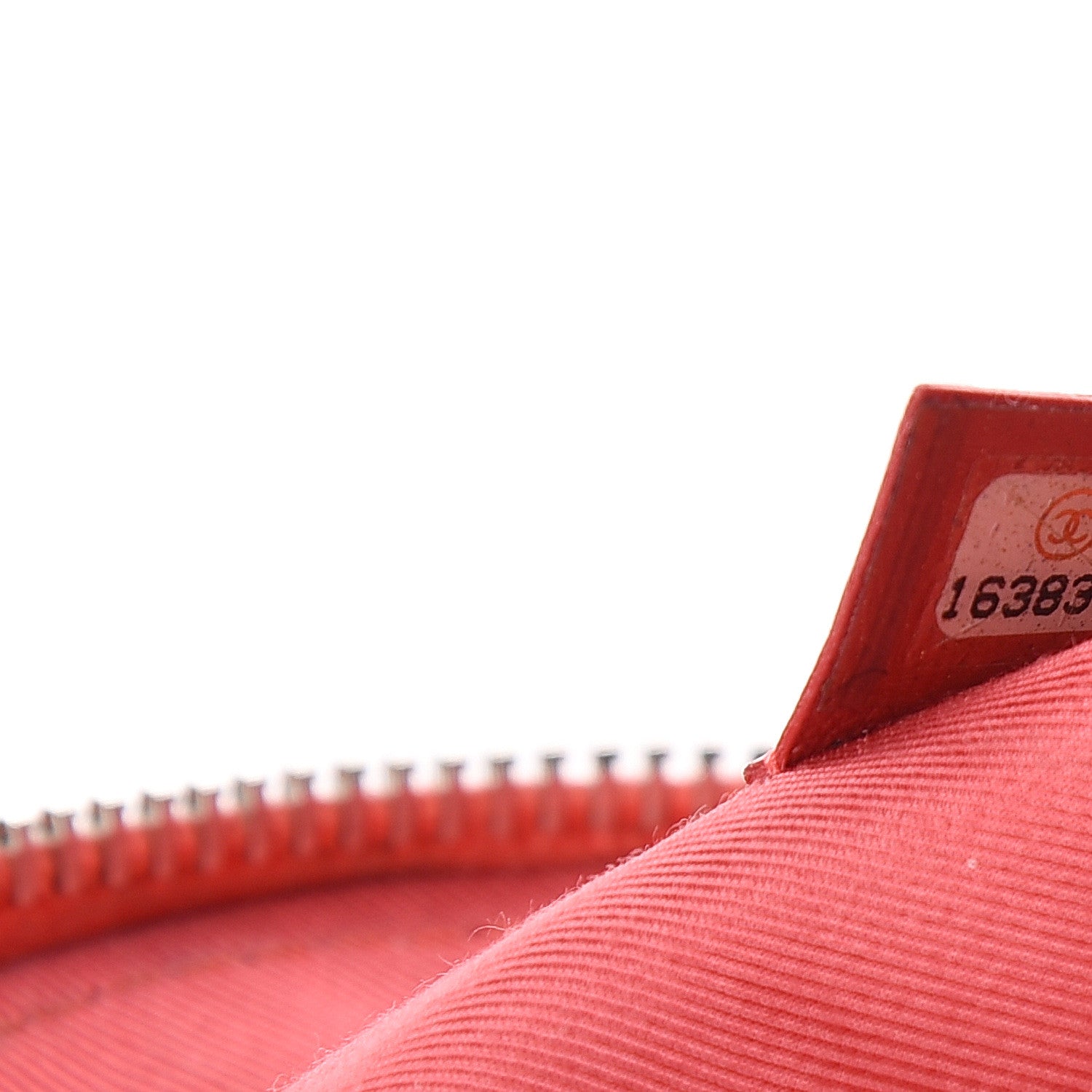 Chanel Patent Quilted Cosmetic Case Coral 7 of 8