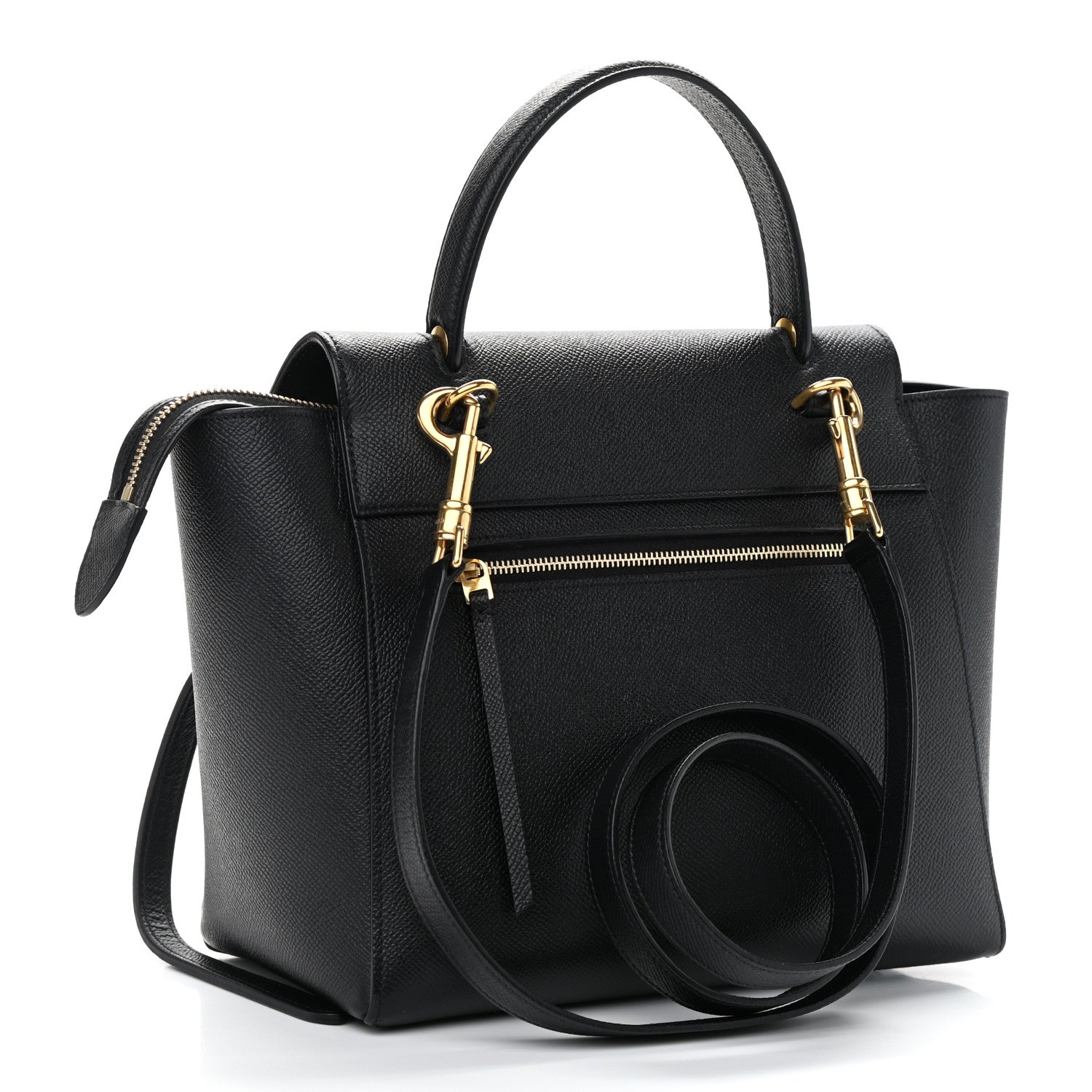 Celine Grained Calfskin Micro Belt Bag Black 3 of 11
