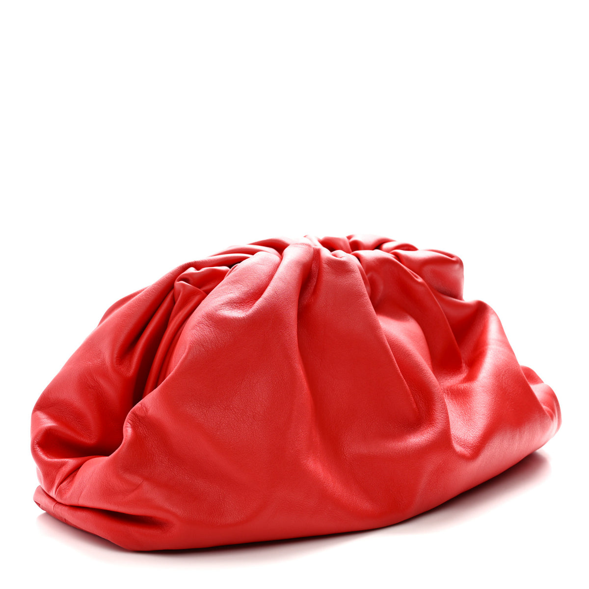 Bottega Veneta Smooth Butter Calf The Pouch Oversized Clutch Bright Red 3 of 10