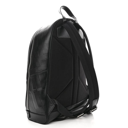 Burberry Embossed London Check Logo Rocco Backpack Charcoal 3 of 10