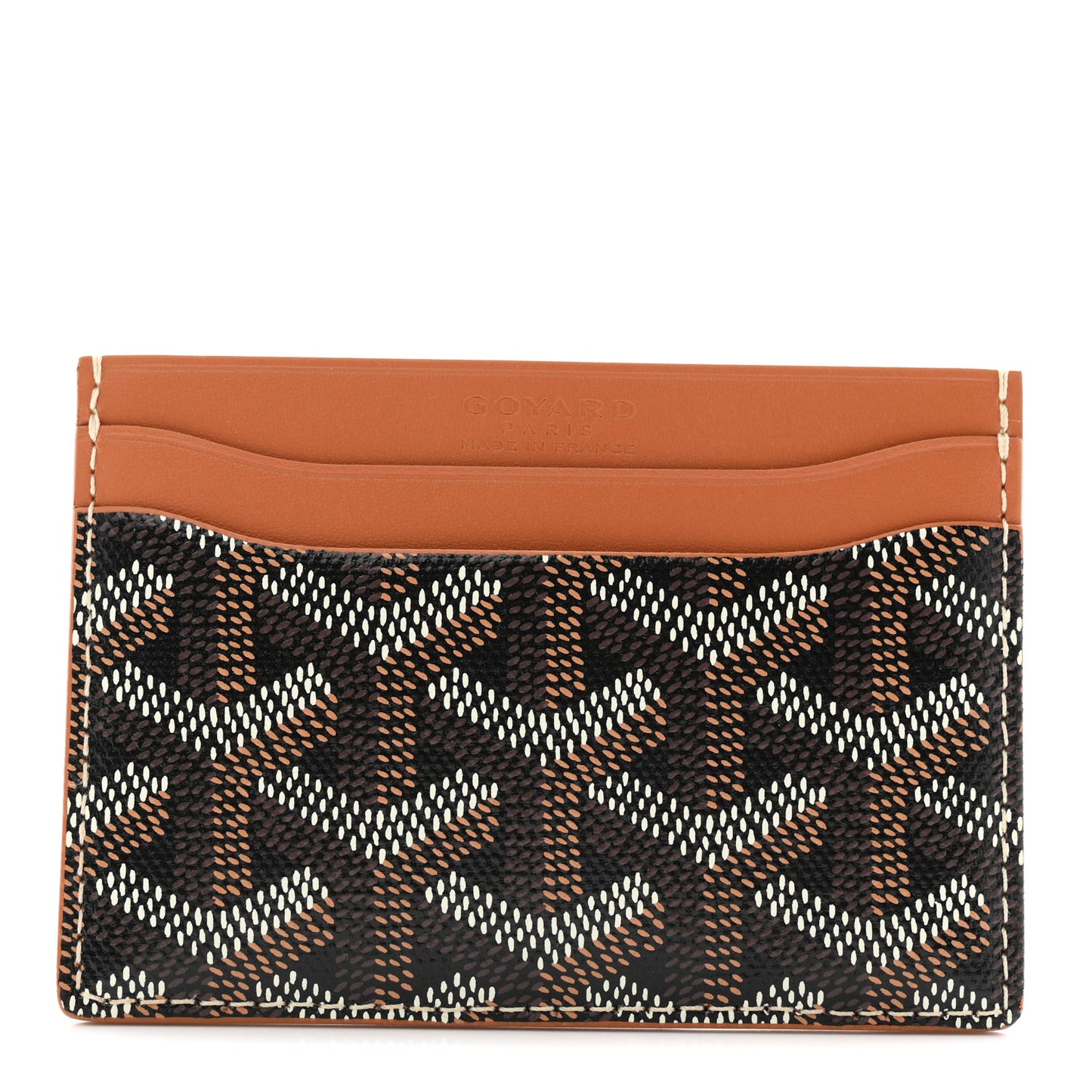 Goyardine Saint Sulpice Card Holder Black Gold