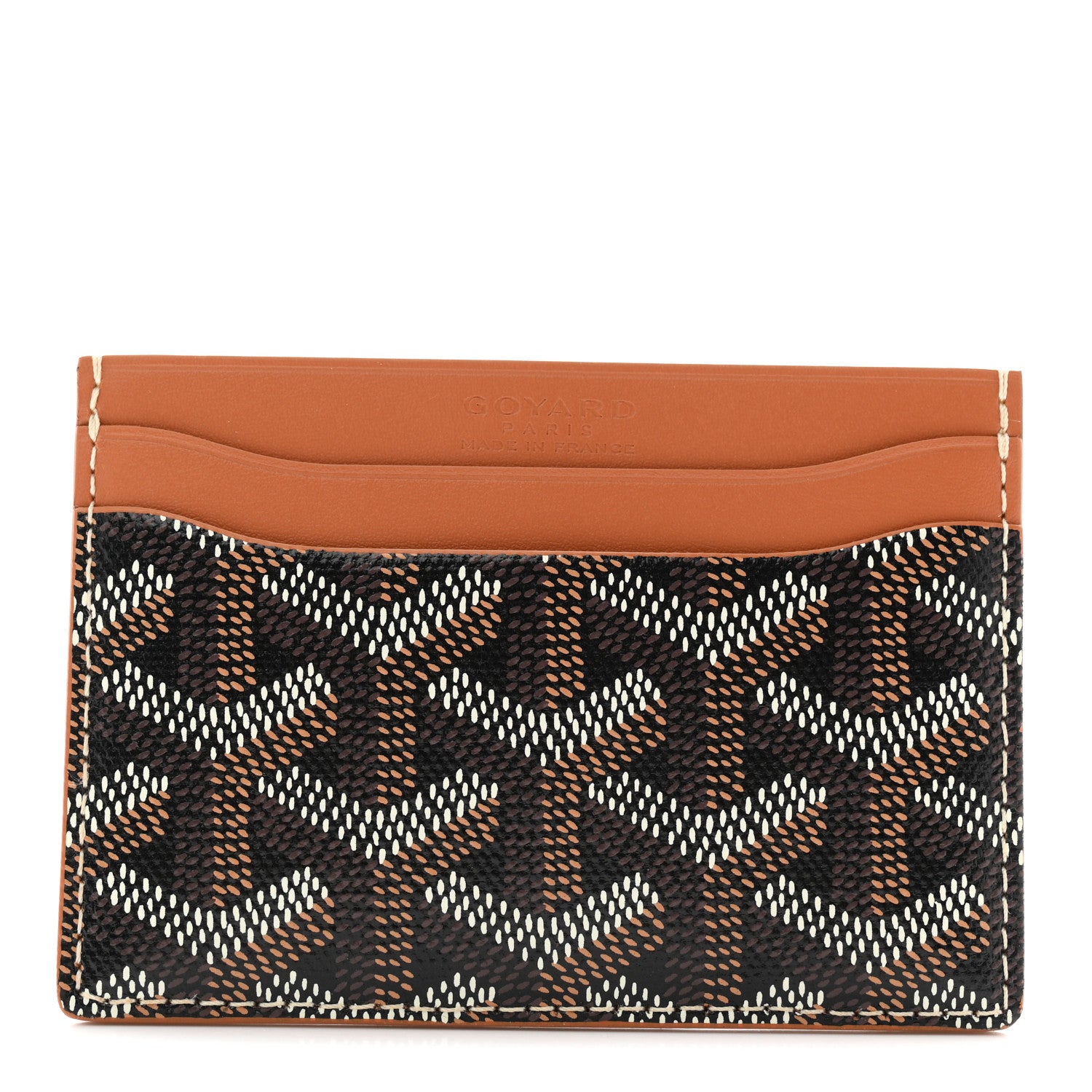 Goyard Goyardine Saint Sulpice Card Holder Black Gold 1 of 7