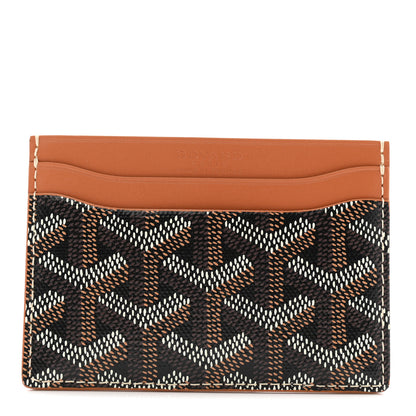 Goyard Goyardine Saint Sulpice Card Holder Black Gold 1 of 7