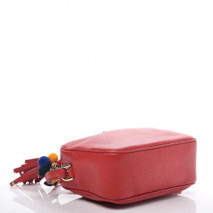 Dolce & Gabbana Calfskin Pom Pom Glam Crossbody Scarlet 4 of 6