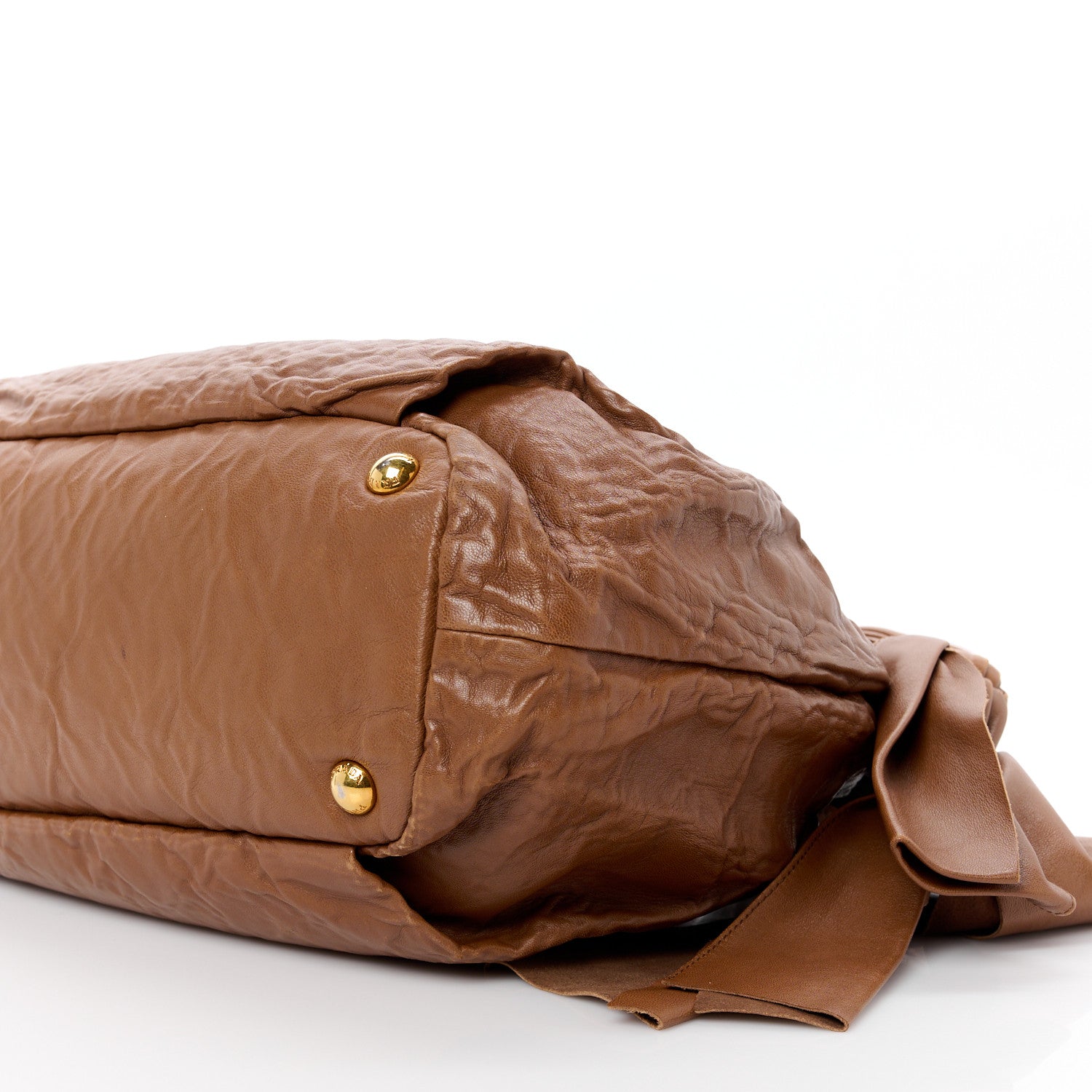 Prada Nappa Antique Bow Bag Cocco 10 of 10