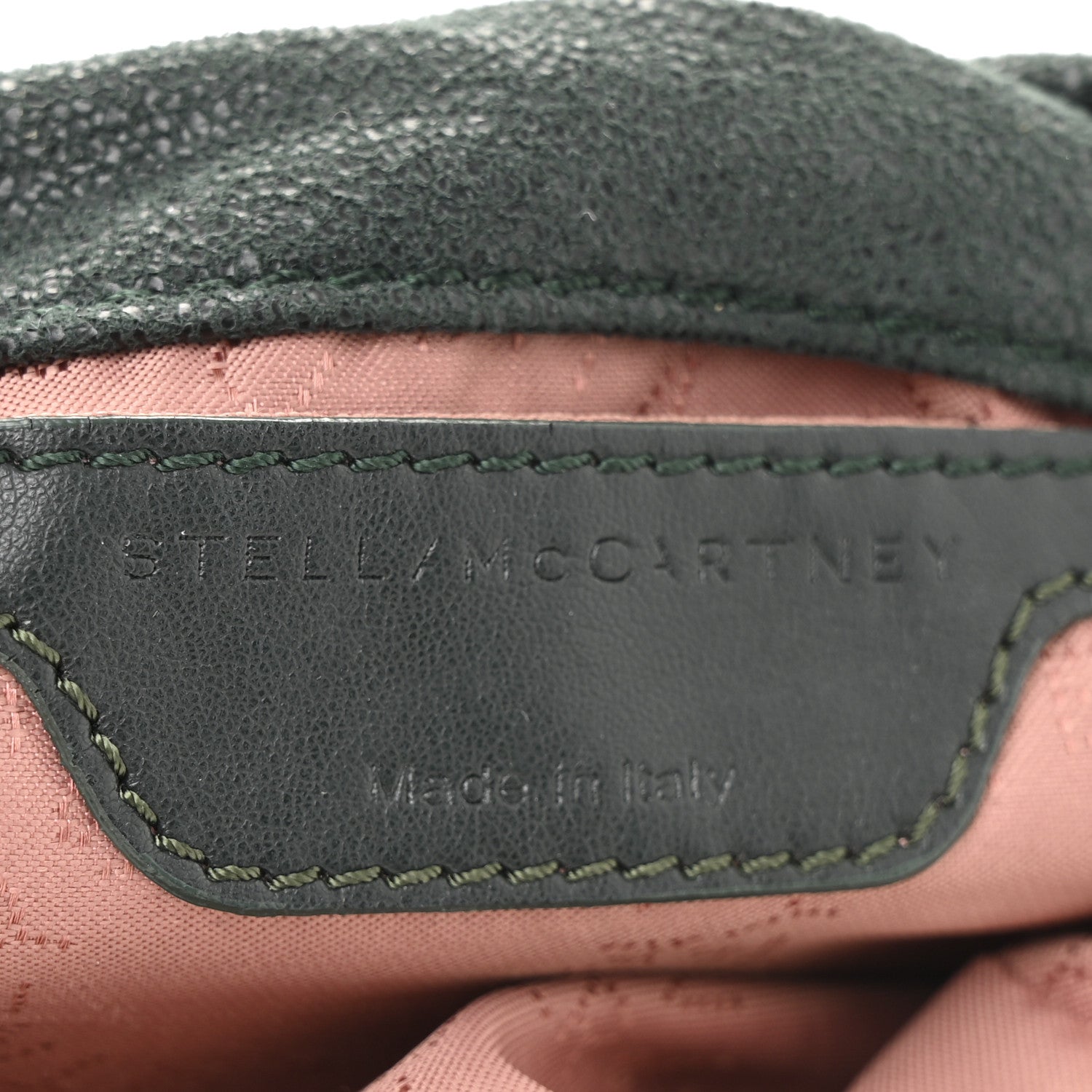 Stella McCartney Shaggy Deer Mini Falabella Fold Over Tote Pine 6 of 10