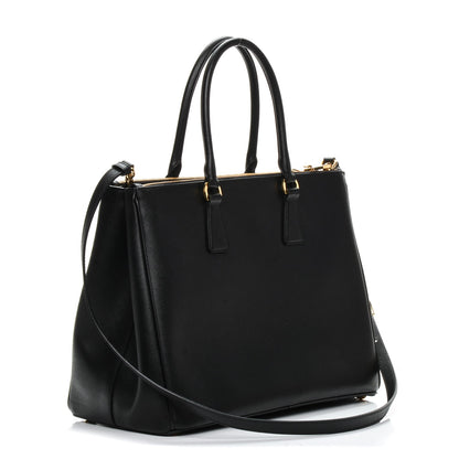 Prada Saffiano Large Galleria Double Zip Tote Black 3 of 6